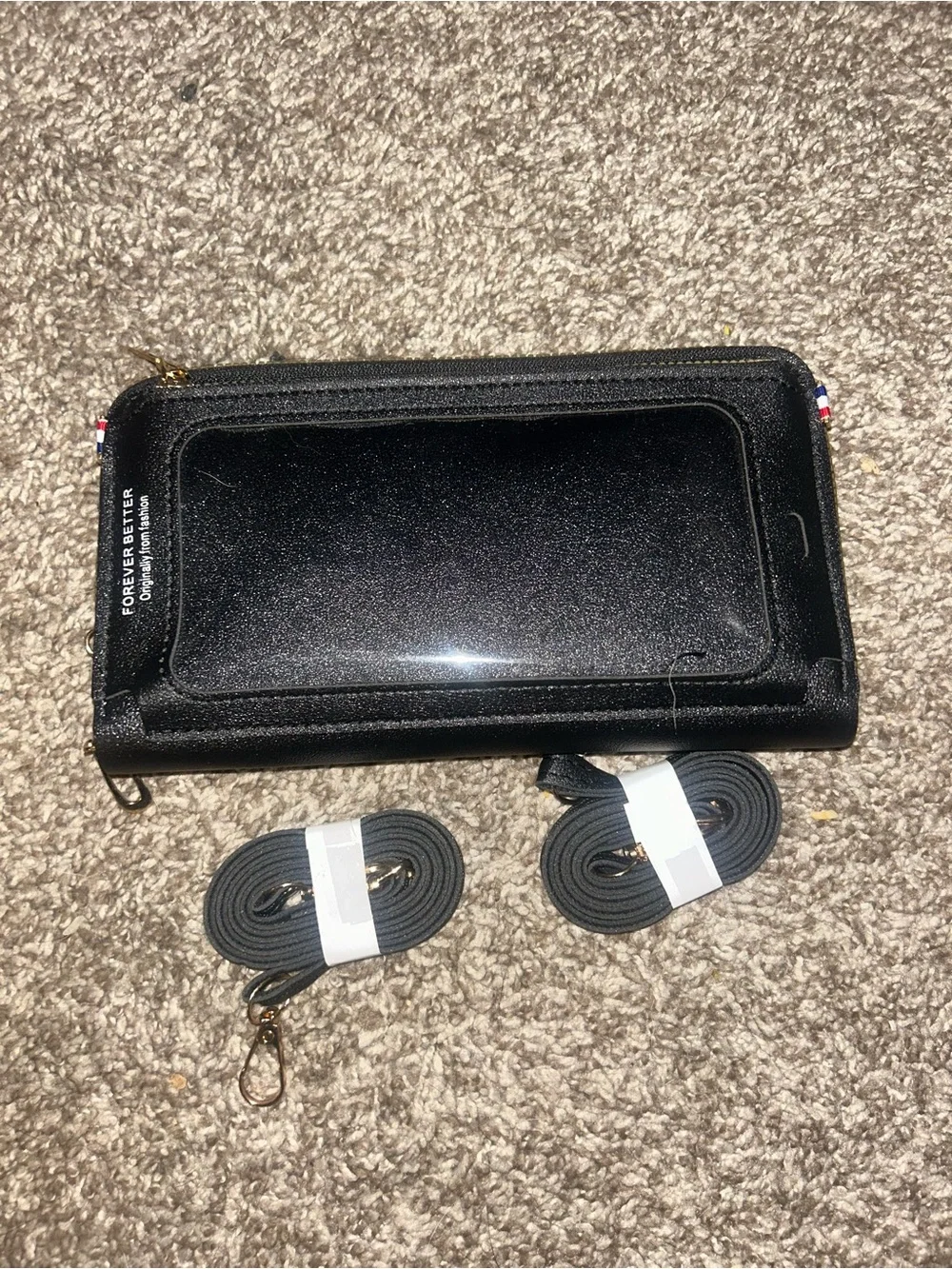 Black leather wallet